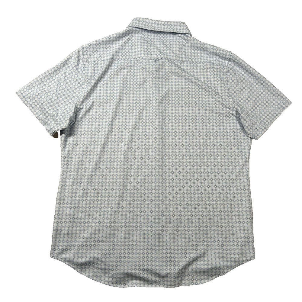 7 Diamonds Shirt Mens XL 4-Way Stretch Geometric Camp Button Up Tropical Preppy - Picture 2 of 9